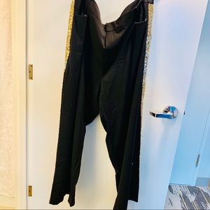 Gold Sequin Tuxedo Pants